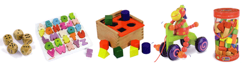 Jeux d'éveil et jouets en bois