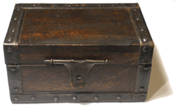 Coffret ancien rectangulaire
