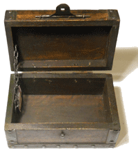 Coffret ancien rectangulaire