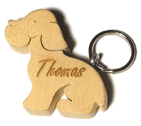 porte-cles en bois