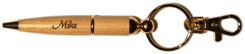 mini stylo bille porte-clés en bois clair