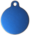 medaille ronde bleu