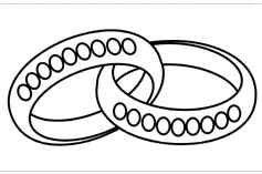 motif alliances 2 pour verres gravés mariage