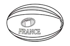 motif ballon rugby à graver sur verre