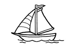 motif bateau à voile à graver sur verre