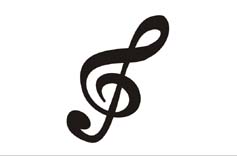 motif clé de sol gravure verre