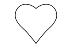 motif coeur à graver sur verre