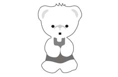 motif ourson gravure verre