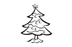 motif sapin de noël à graver sur verre