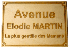 plaque de rue