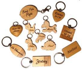 Porte-clés En Bois Gravé Laser – Motif Oiseau Bécasse – Fabriqué à La Main, Robuste – Idée Cadeau Nature