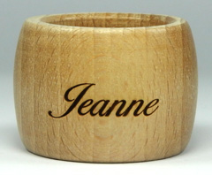 Rond de serviette en hêtre