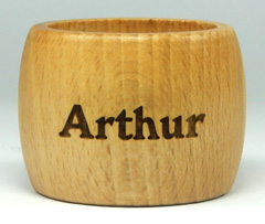 Rond de serviette en hêtre ouverture élargie