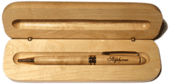 coffret pour un stylo en bois